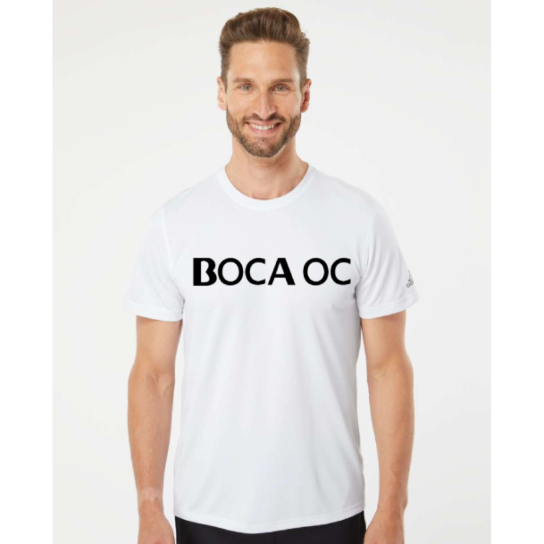 adidas BOCA OC Men's White Logo Tee (A376)