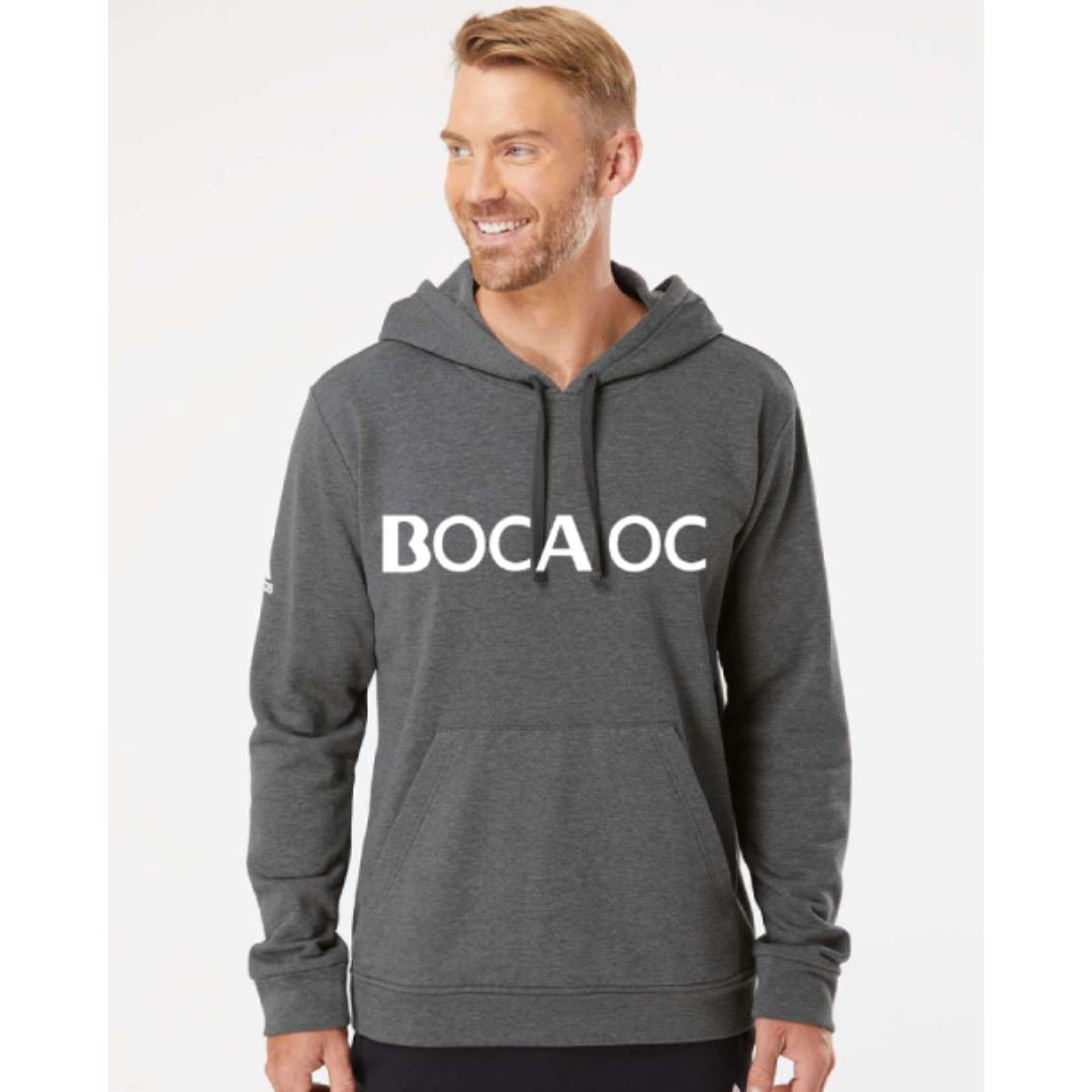 adidas BOCA OC Men's Fleece Hooded Sweatshirt - Dark Grey (A432)