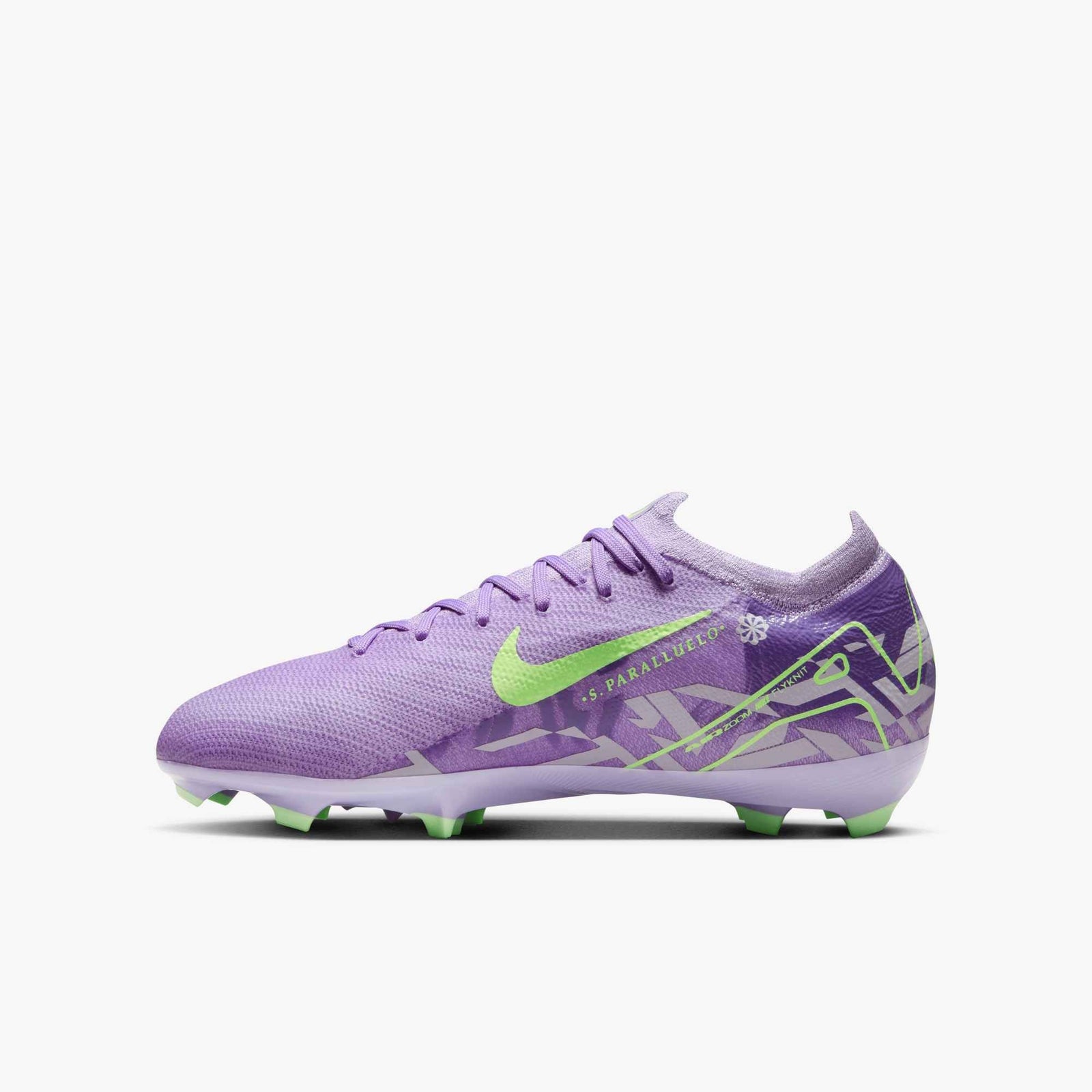 Nike United Jr. Mercurial Vapor 16 Pro FG Kids' Soccer Cleats – Purple Agate/Barely Volt - HQ1994-500-NIKE by Nike | Available at Niky's Sports