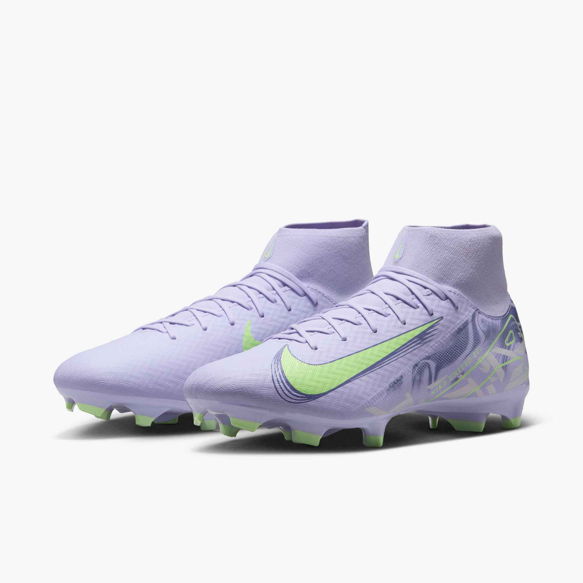 Nike United Mercurial Superfly 10 Academy MG High-Top Soccer Cleats - HF1601-500-NIKE by Nike | Available at Niky's Sports
