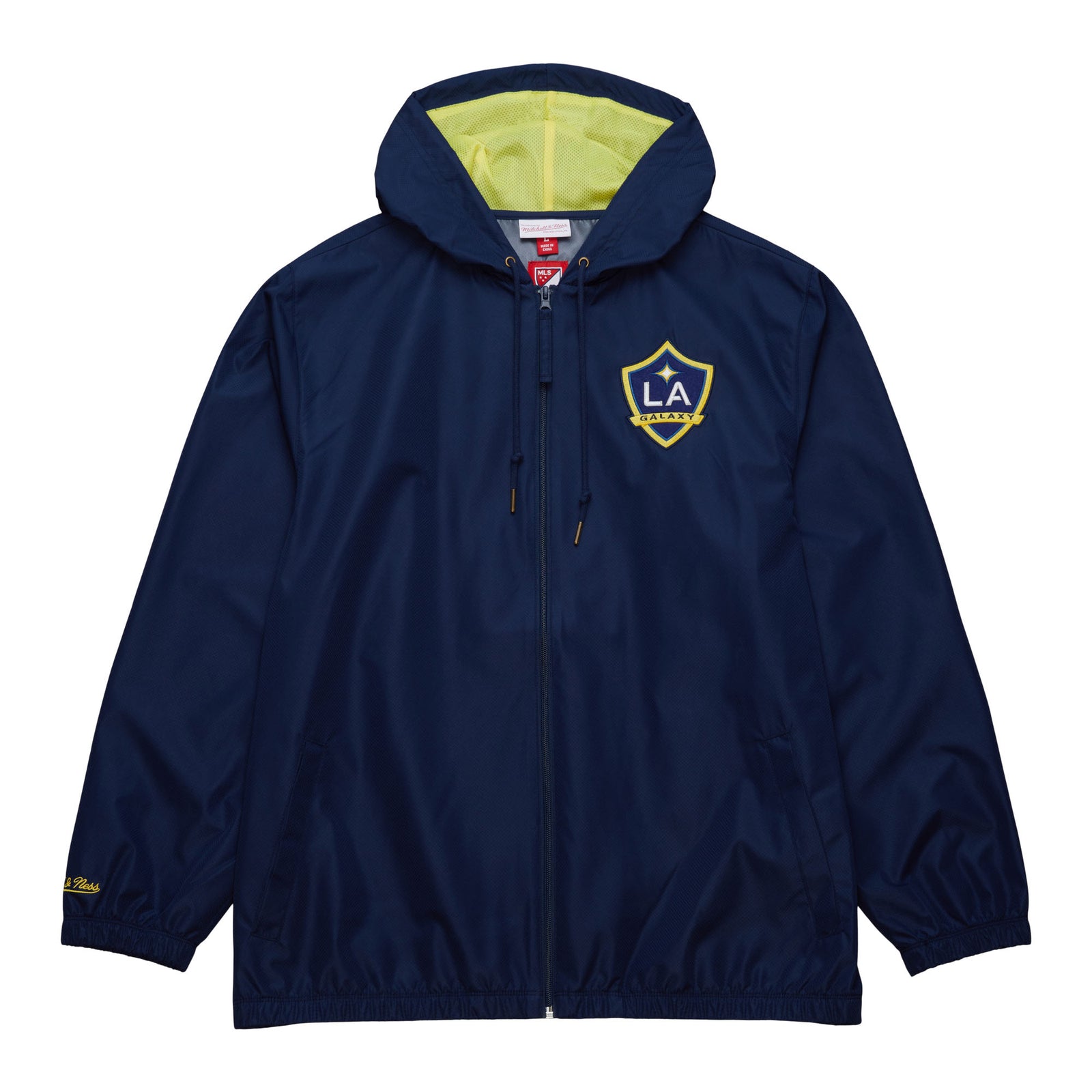 Mitchell and Ness LA Galaxy Windbreaker - OJZP7218-LAGYYPPPNAV-MITCHELL & NESS by Mitchell & Ness | Available at Niky's Sports