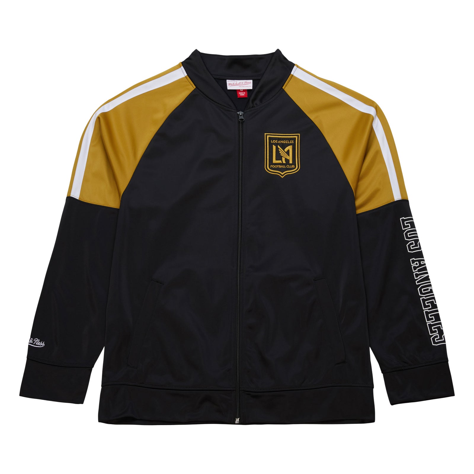 Mitchell and Ness LAFC Color Blocked Track Jacket - OJZP7256-LAFYYPPPBLC-MITCHELL & NESS by Mitchell & Ness | Available at Niky's Sports