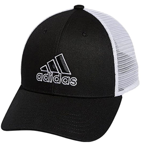ADIDAS MEN'S STRUCTURED MESH BLACK SNAPBACK HAT