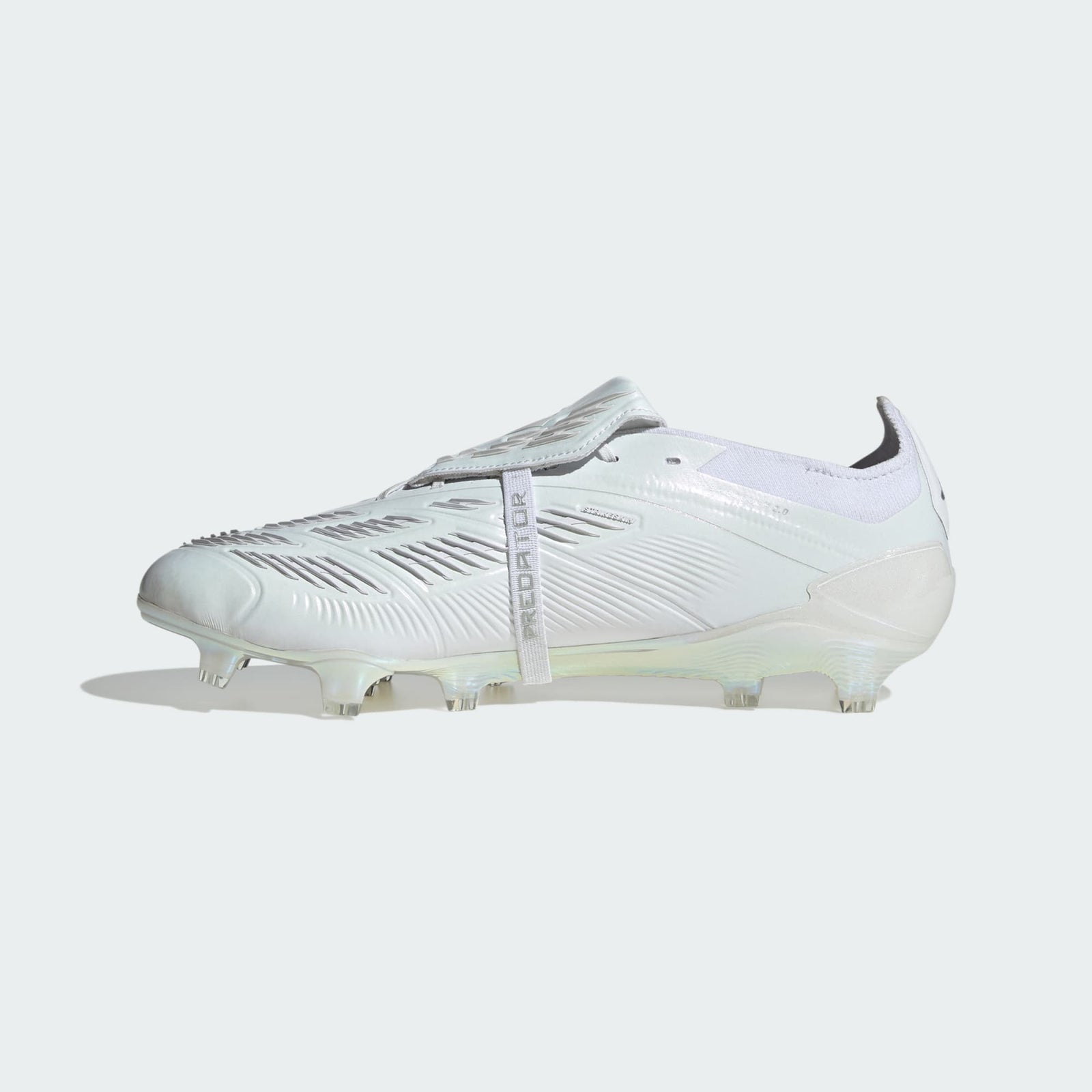 ADIDAS PREDATOR 24+ FIRM GROUND CLEATS FOLD OVER TONGUE MENS WHITE