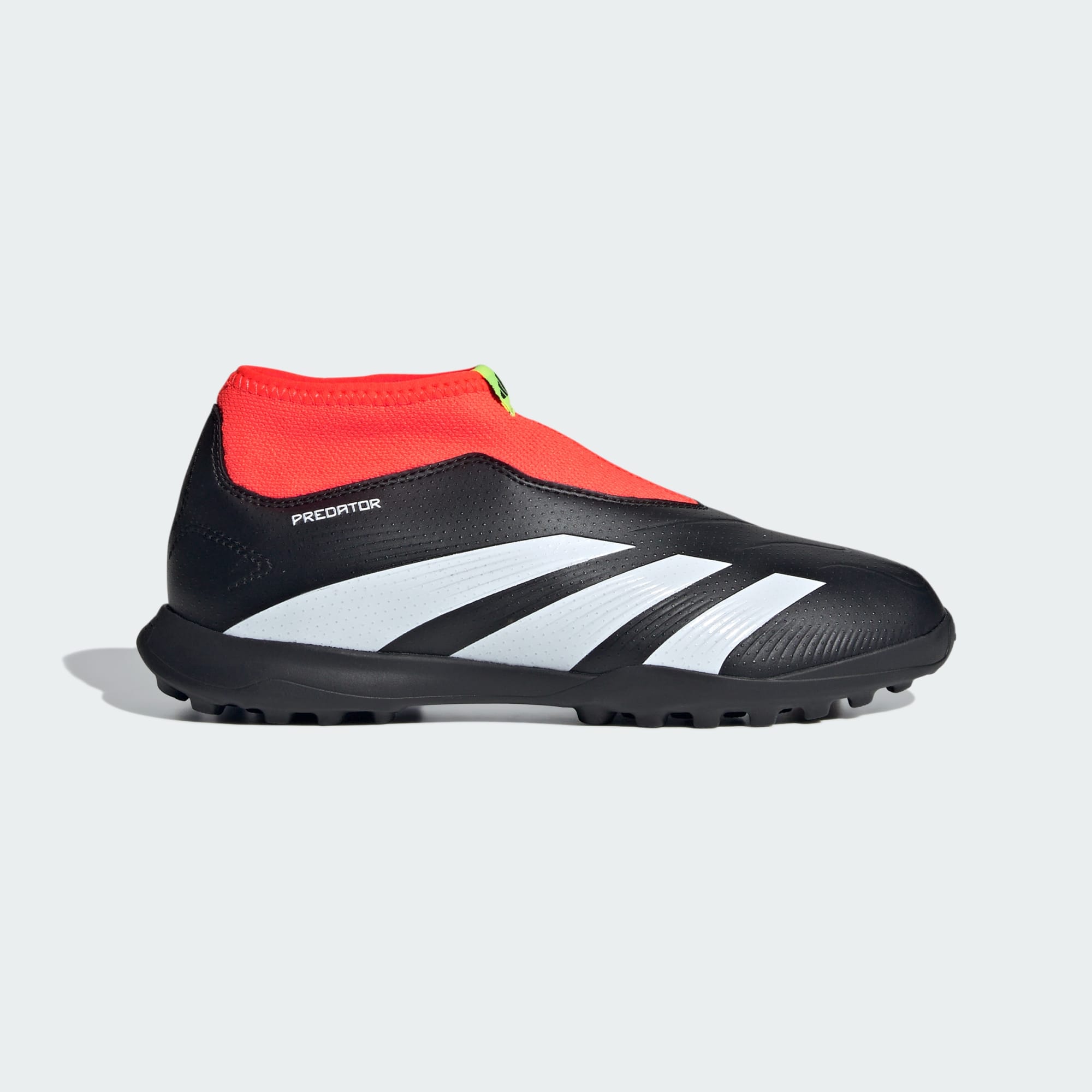 adidas Predator League Laceless TF Junior Turf Shoes Core Black/White/Red / 10.5K adidas Predator League Laceless TF Junior Turf Shoes Core Black/White/Red / 10.5K