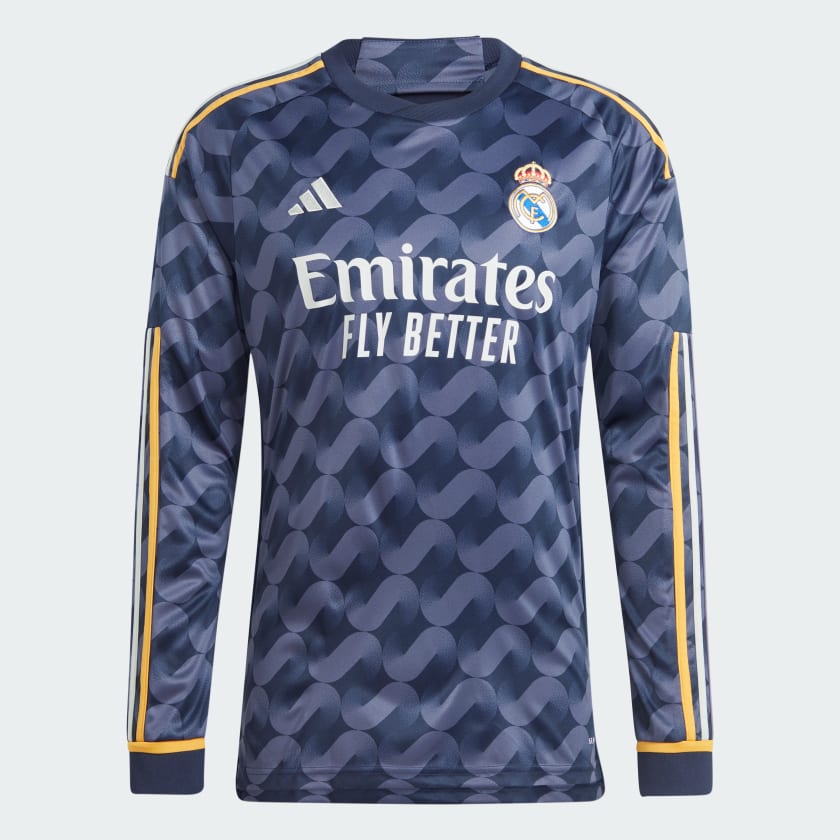 adidas Real Madrid Away Long Sleeve Jersey 23/24