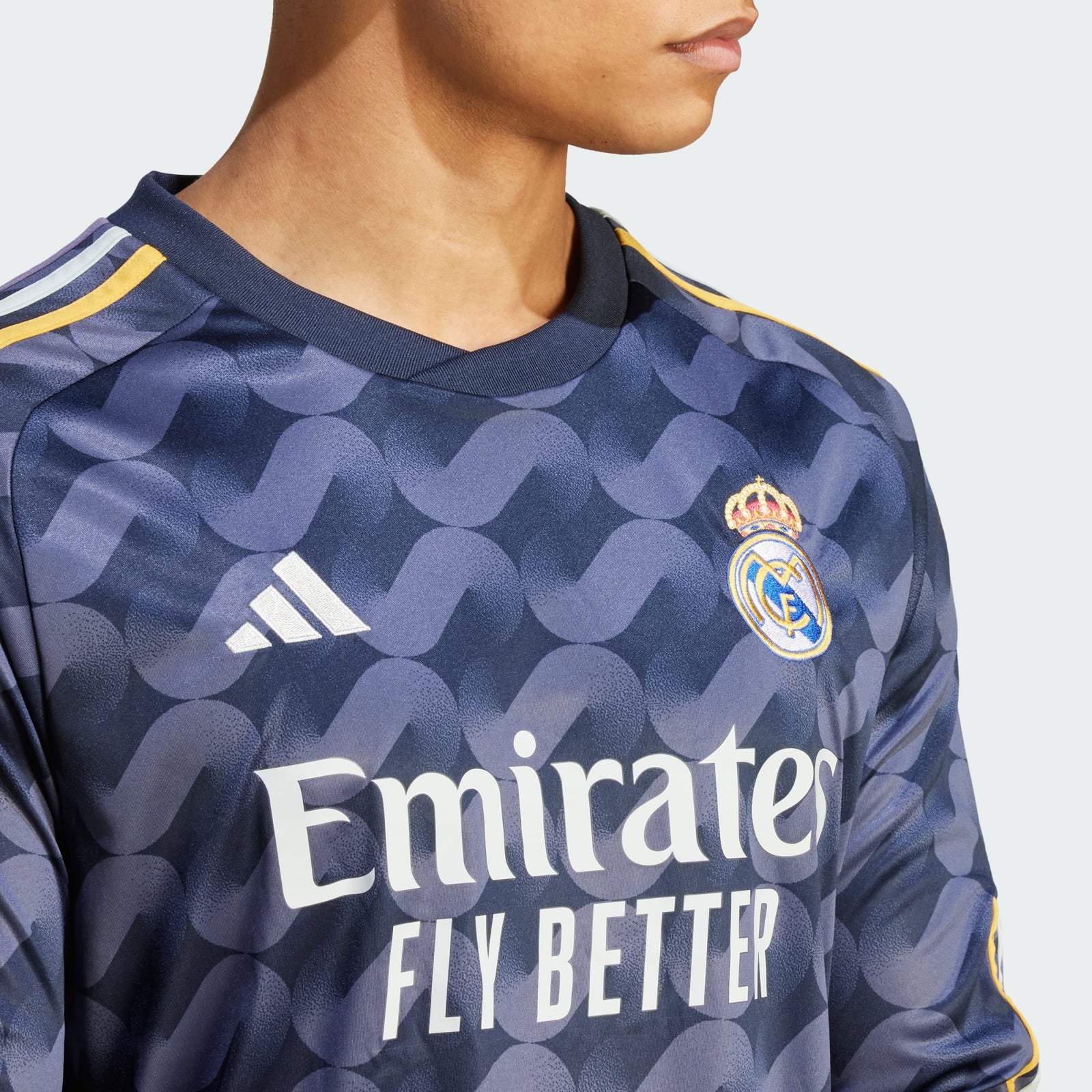 adidas Real Madrid Away Long Sleeve Jersey 23/24