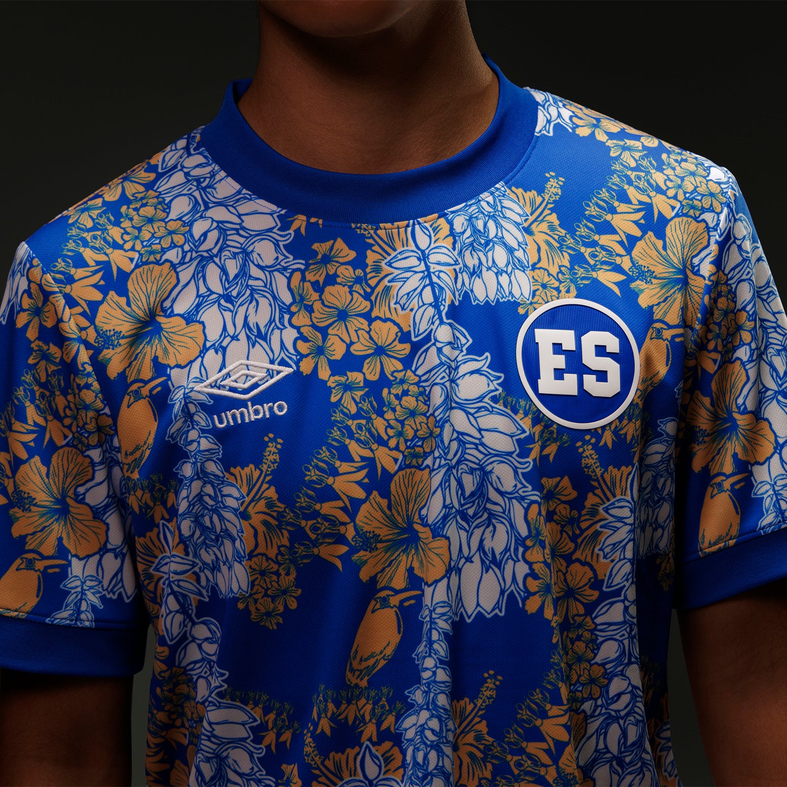 Umbro El Salvador Pre-Match Jersey 2025 Men's - UUM1ESAJ525112-TMC-UMBRO by Umbro | Available at Niky's Sports