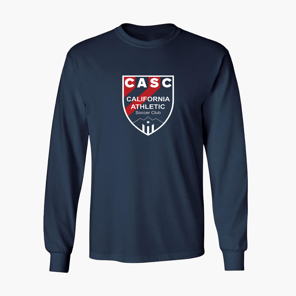 CASC Logo T-Shirt Navy Long Sleeve - CASC LS NVY by Niky's Sports | Available at Niky's Sports