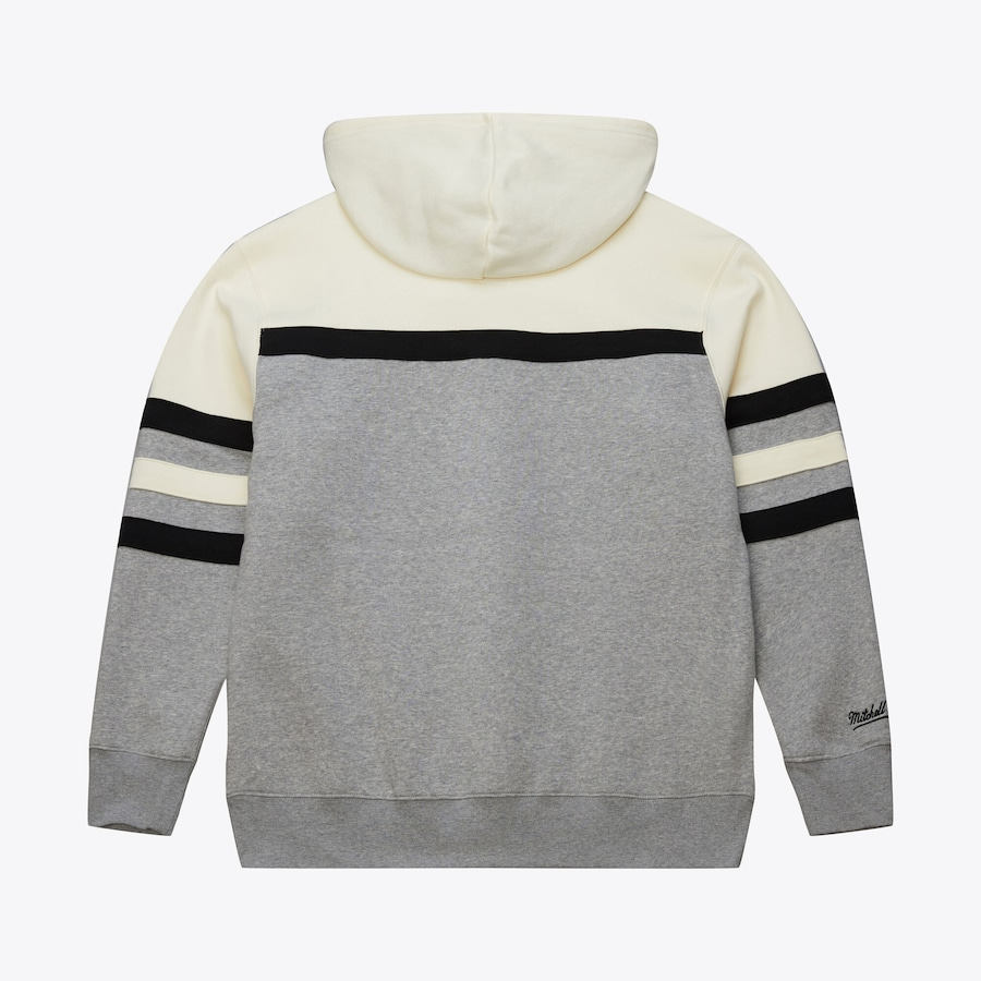 LA Galaxy Men's Head Coach Pullover Hoodie Heather - TH10782-LAGGHCR-MITCHELL & NESS by Mitchell & Ness | Available at Niky's Sports