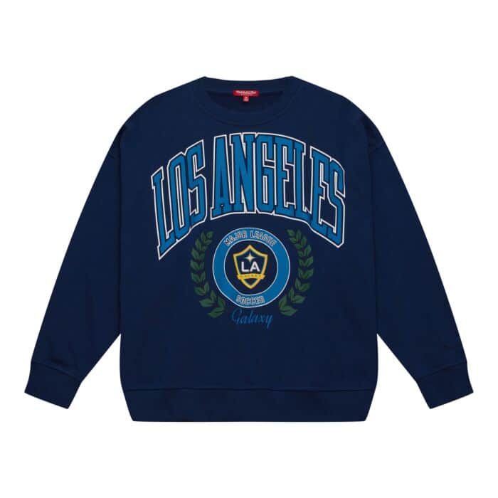 Mitchell and Ness Los Angeles Galaxy Womens Logo Lt Crew 2.0
