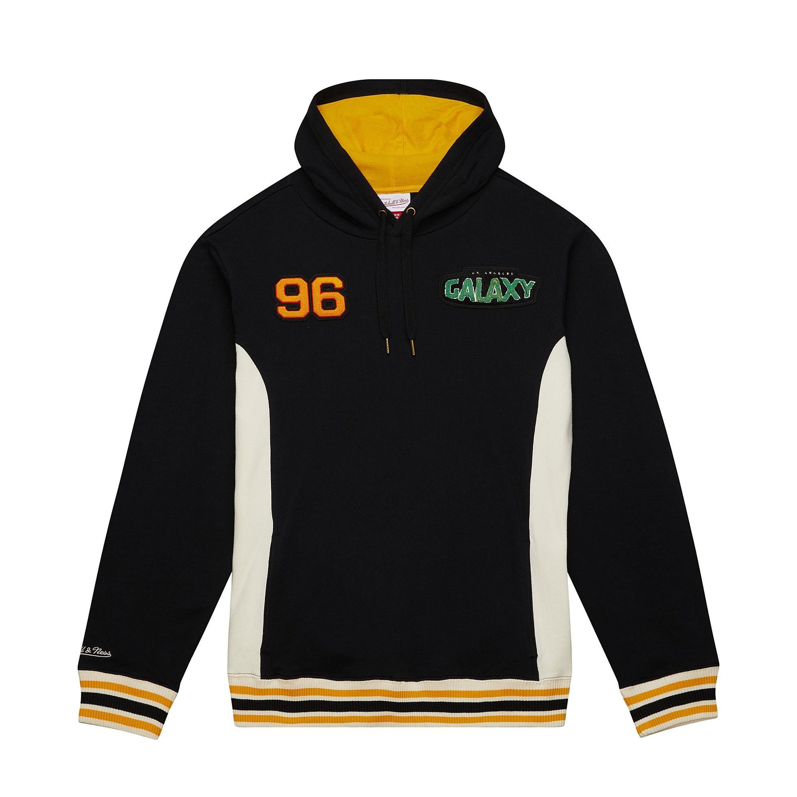 Mitchell and Ness LA Galaxy Team Legacy French Terry Hoodie - FPHD5513-LAGYYPPPBLC-MITCHELL & NESS by Mitchell & Ness | Available at Niky's Sports