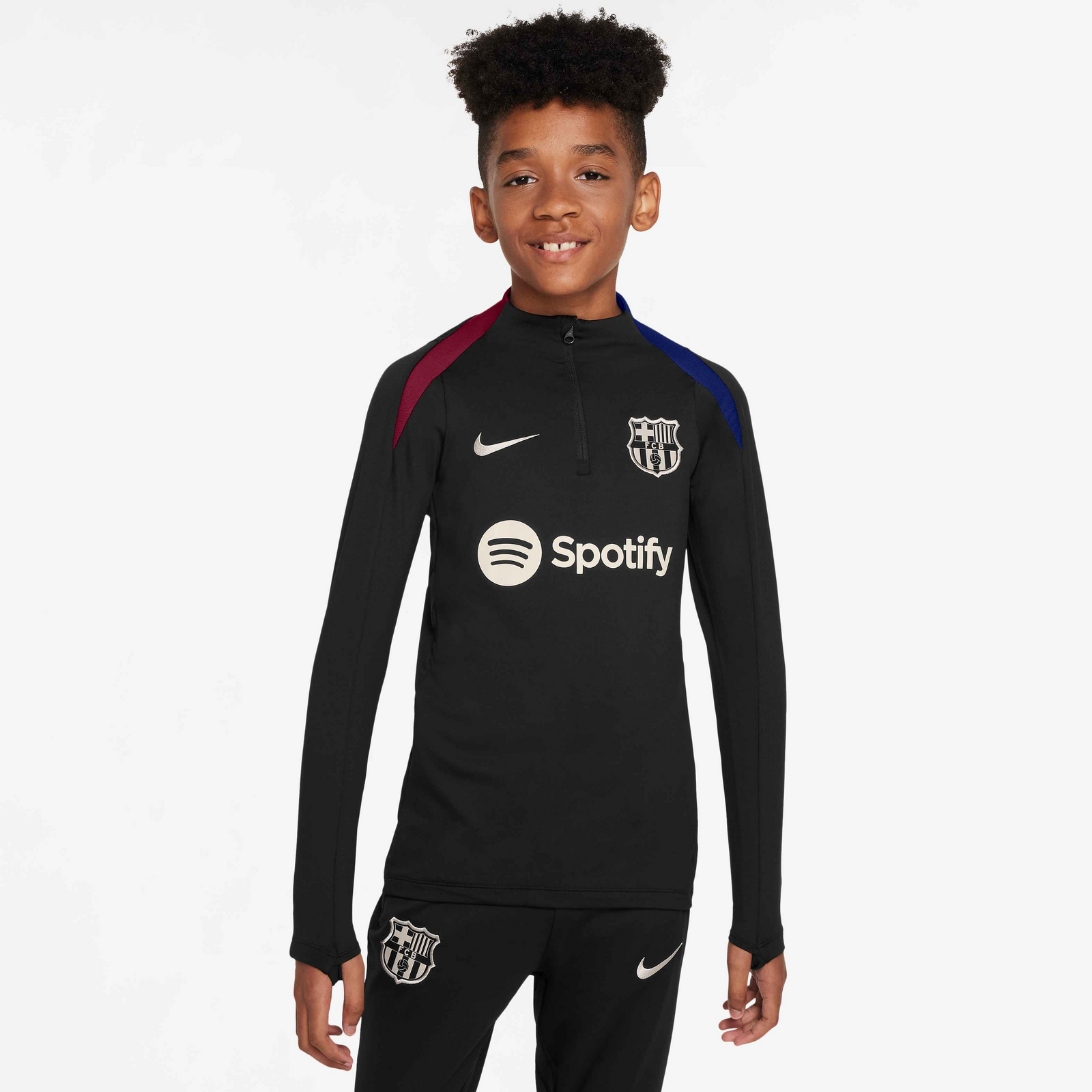 Nike FC Barcelona Youth Strike Top - FN9936-011-NIKE by Nike | Available at Niky's Sports