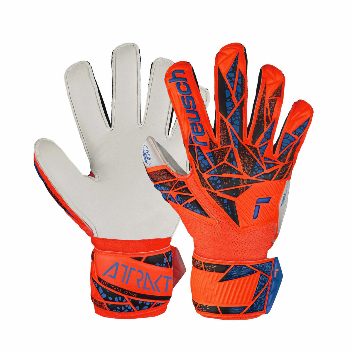 Reusch Attrakt Solid Finger Support Kids Goalkeeper Gloves - 5472510-REUSCH by Reusch | Available at Niky's Sports