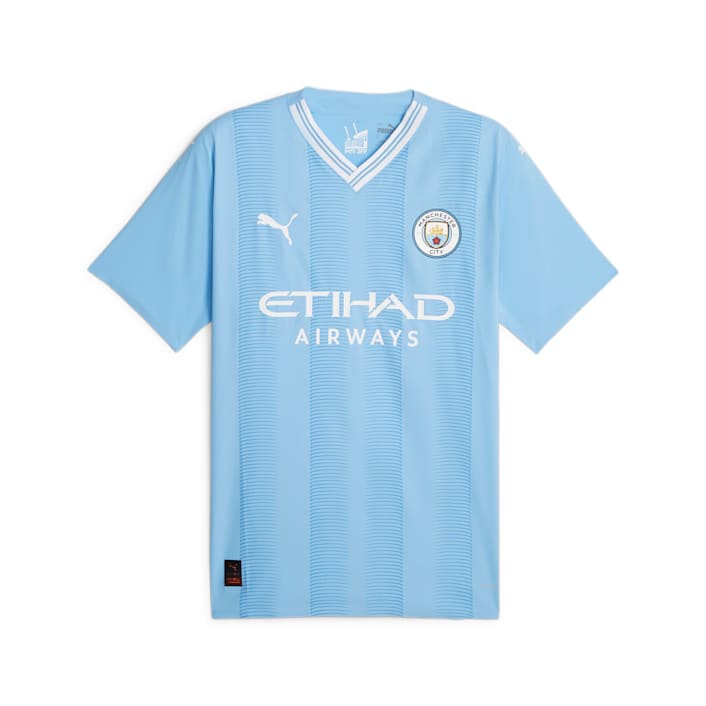 Puma Manchester City Men's Authentic Home Jersey 23/24 - 770437-01-PUMA by Puma | Available at Niky's Sports