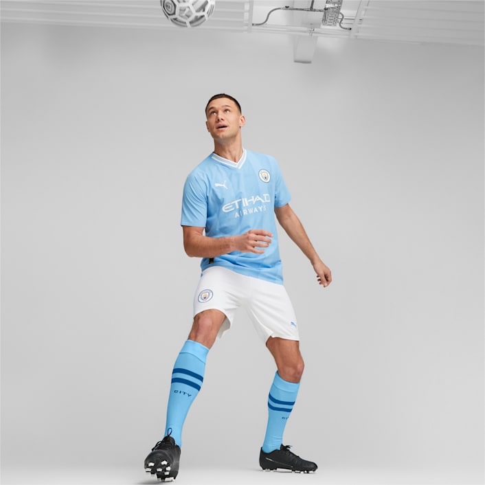 Puma Manchester City Men's Authentic Home Jersey 23/24 - 770437-01-PUMA by Puma | Available at Niky's Sports
