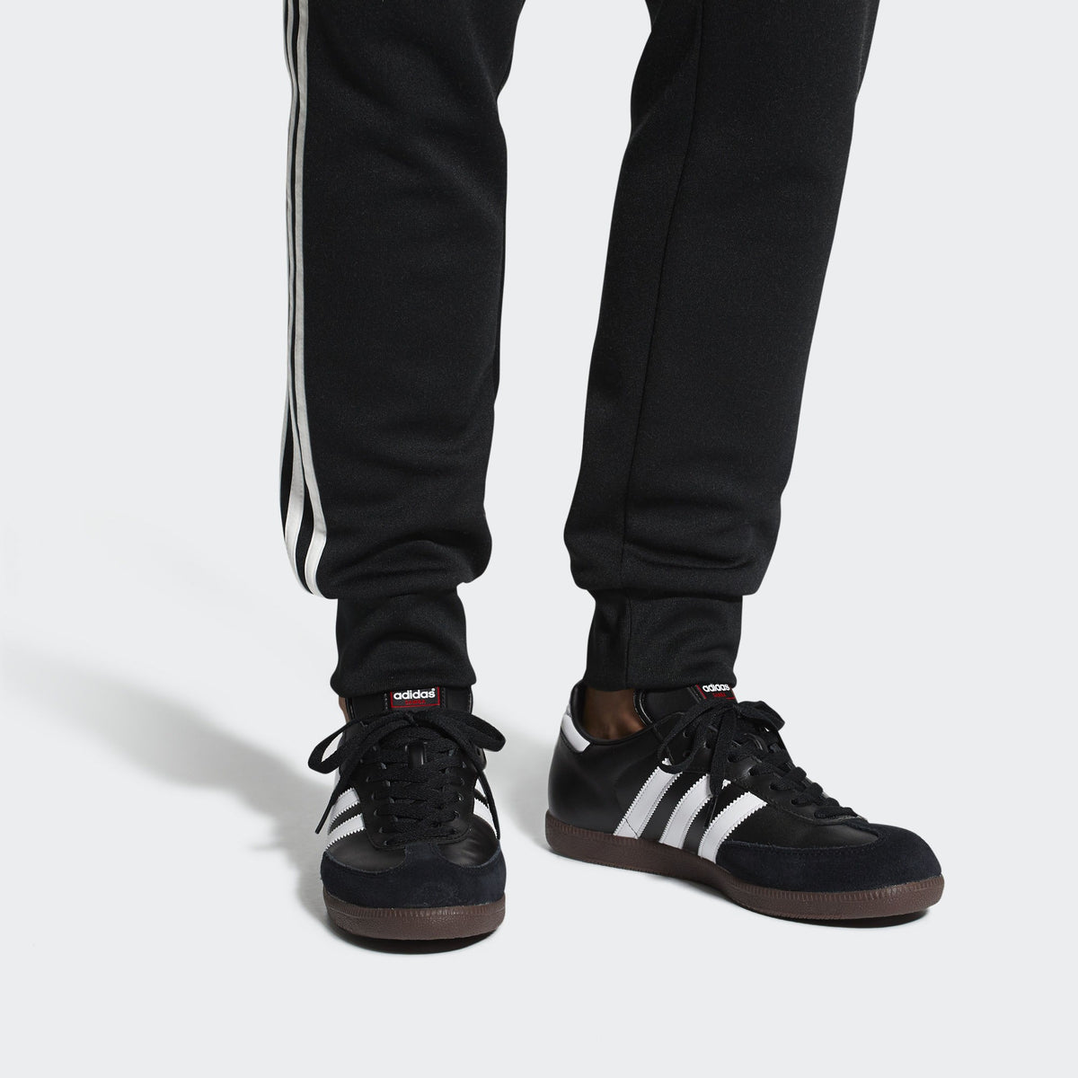 adidas Samba Leather Indoor Shoes Classic - Black/White - 019000-ADIDAS by Adidas | Available at Niky's Sports