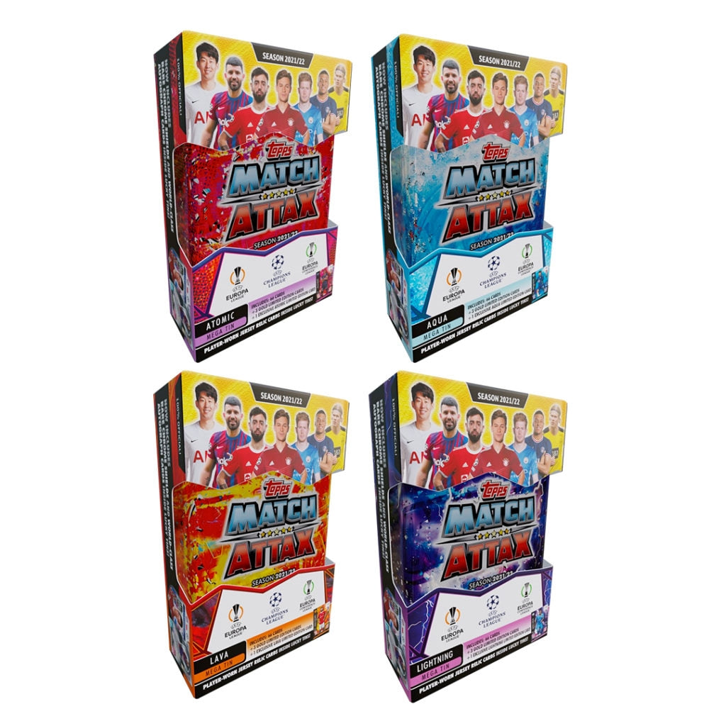 match attax booster box MATCH ATTAX MEGA TIN 21/2022