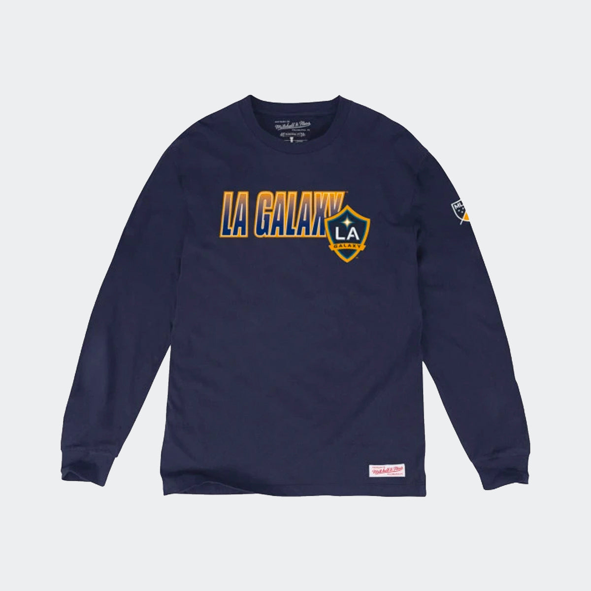 LA Galaxy Long Sleeve Tee Men's - 4473-010-7LGAYFS-MITCHELL & NESS by Mitchell & Ness | Available at Niky's Sports