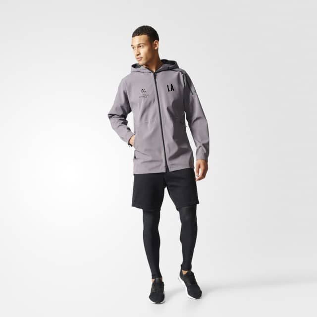 Z.N.E. 90/10 Jacket Grey/Black Men's - B46970-ADIDAS by Adidas | Available at Niky's Sports