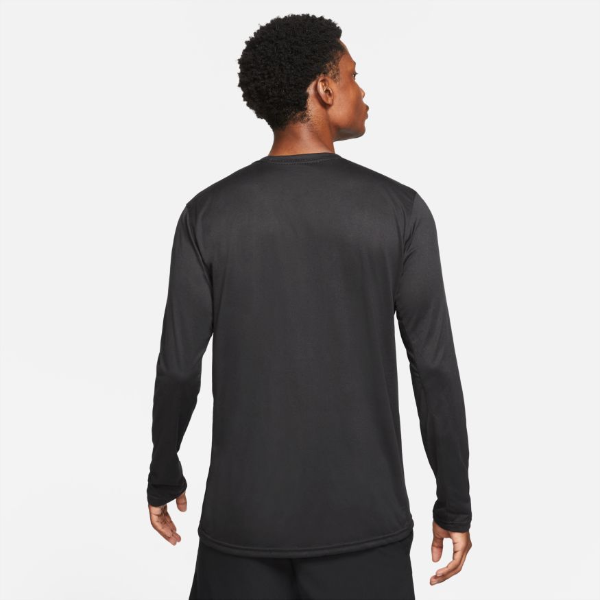 Nike Legend Men's Long-Sleeve Training Crew Top - 727980-010-NIKE by Nike | Available at Niky's Sports