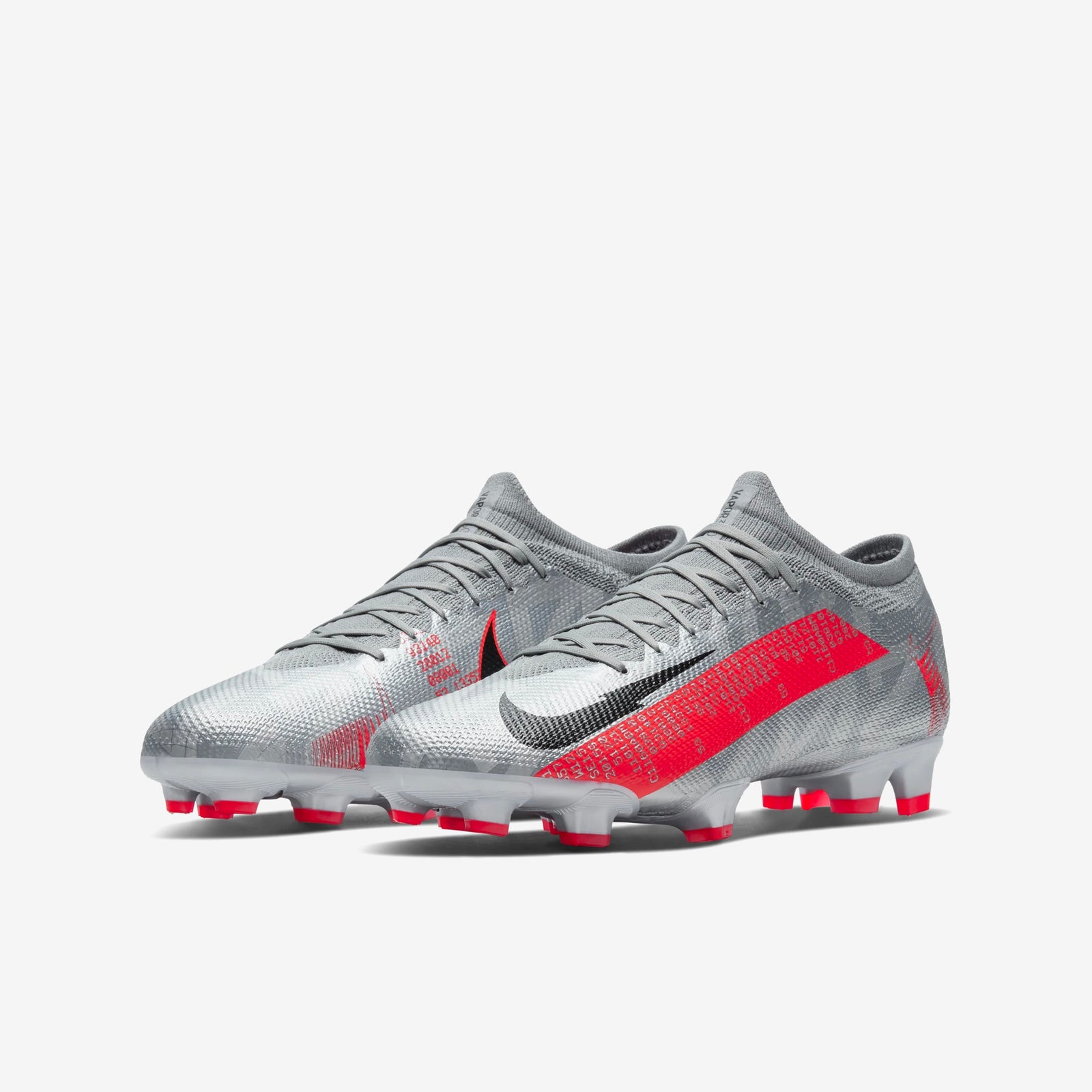 Men's Mercurial Vapor 13 Pro Firm Ground Soccer Shoes Silver