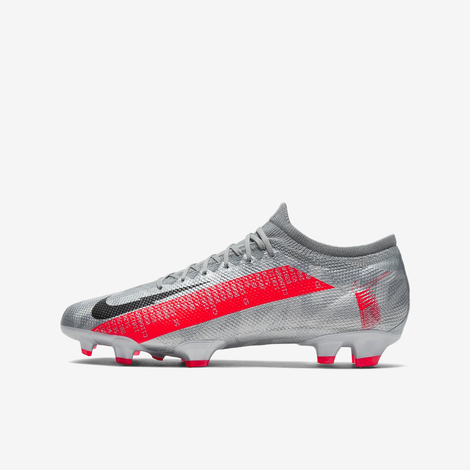 Men's Mercurial Vapor 13 Pro Firm Ground Soccer Shoes Silver