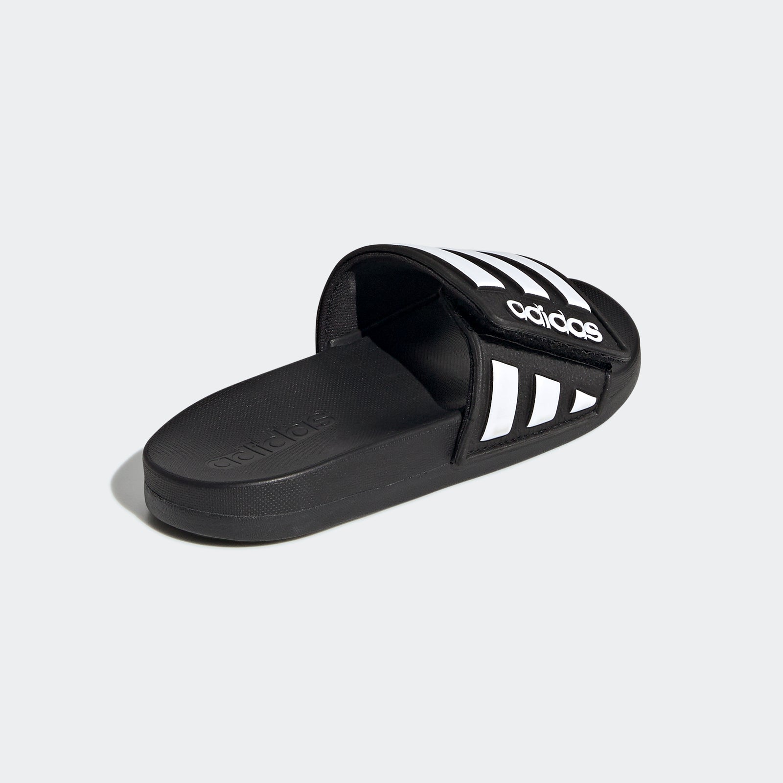 Adilette Comfort Adjustable Slides Kids - Core Black/Cloud White/Core Black - EG1879-ADIDAS by Adidas | Available at Niky's Sports