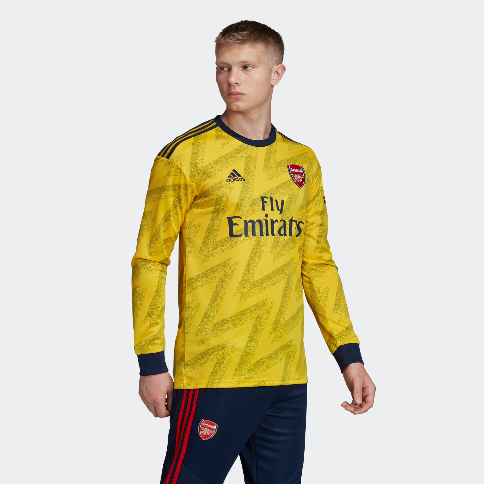 Arsenal Away Stadium Long Sleeve Jersey 19/20 Men's - EH5631-ADIDAS by Adidas | Available at Niky's Sports