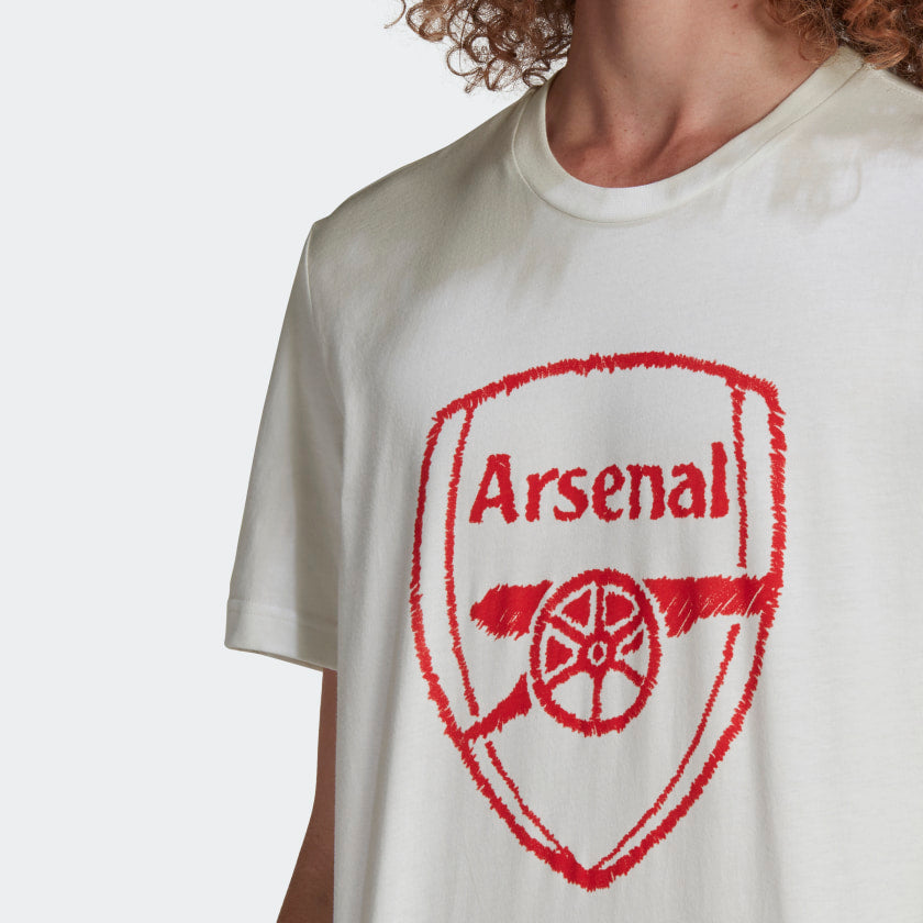 Arsenal DNA Graphic Tee - FQ6912-ADIDAS by Adidas | Available at Niky's Sports