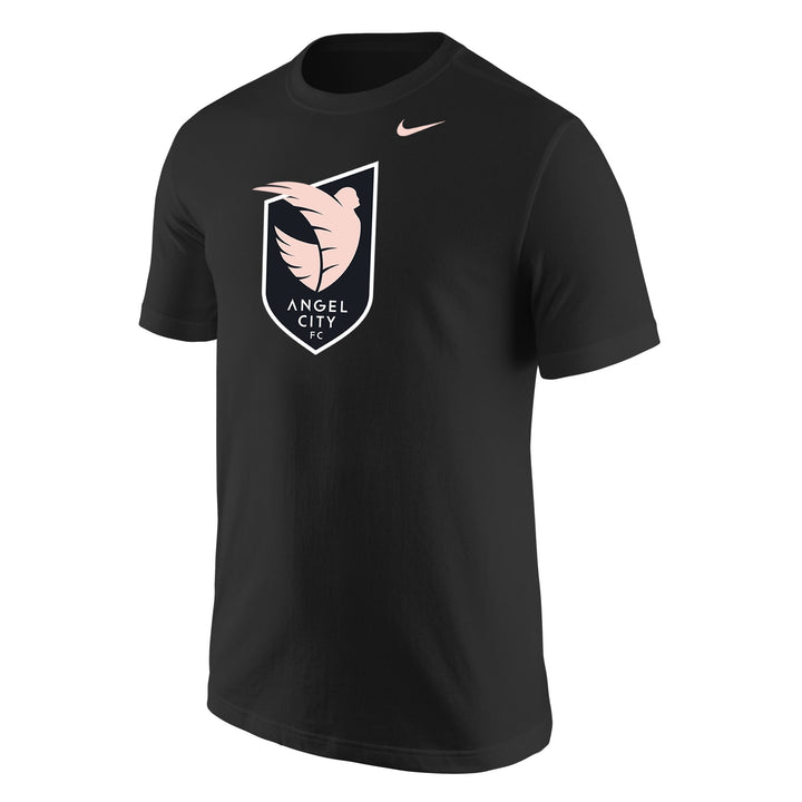 Nike Angel City FC Youth Sol Rosa Crest Black Short Sleeve T-Shirt