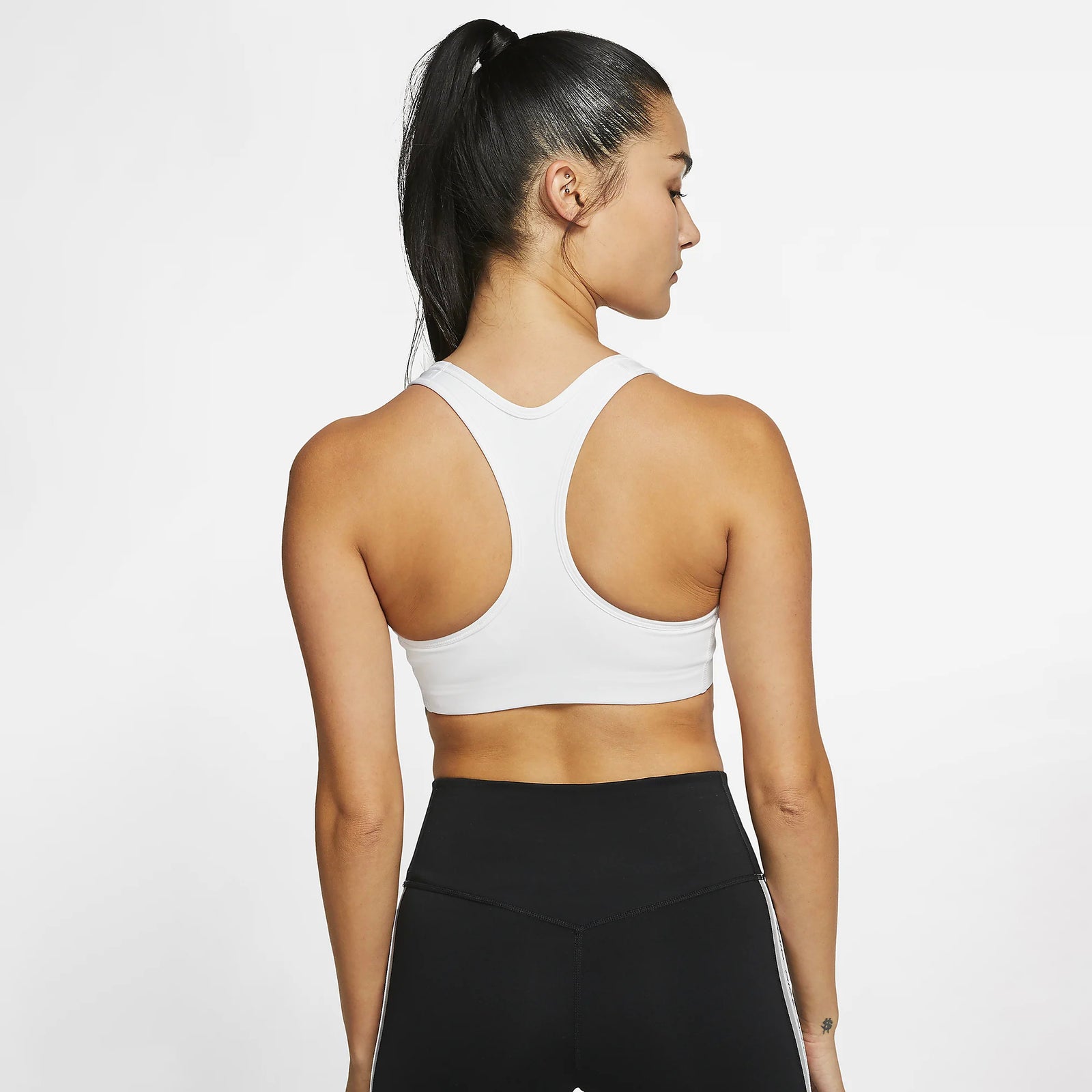 Nike Dri-FIT Swoosh Sports Bra - BV3630-100-NIKE by Nike | Available at Niky's Sports