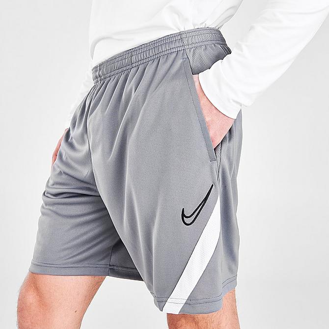 grey nike soccer shorts
