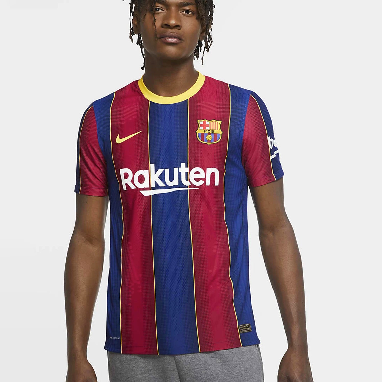 FC Barcelona Official Performance Jersey - Authentic Soccer T-Shirt With Embroidered Logo (Size XL)