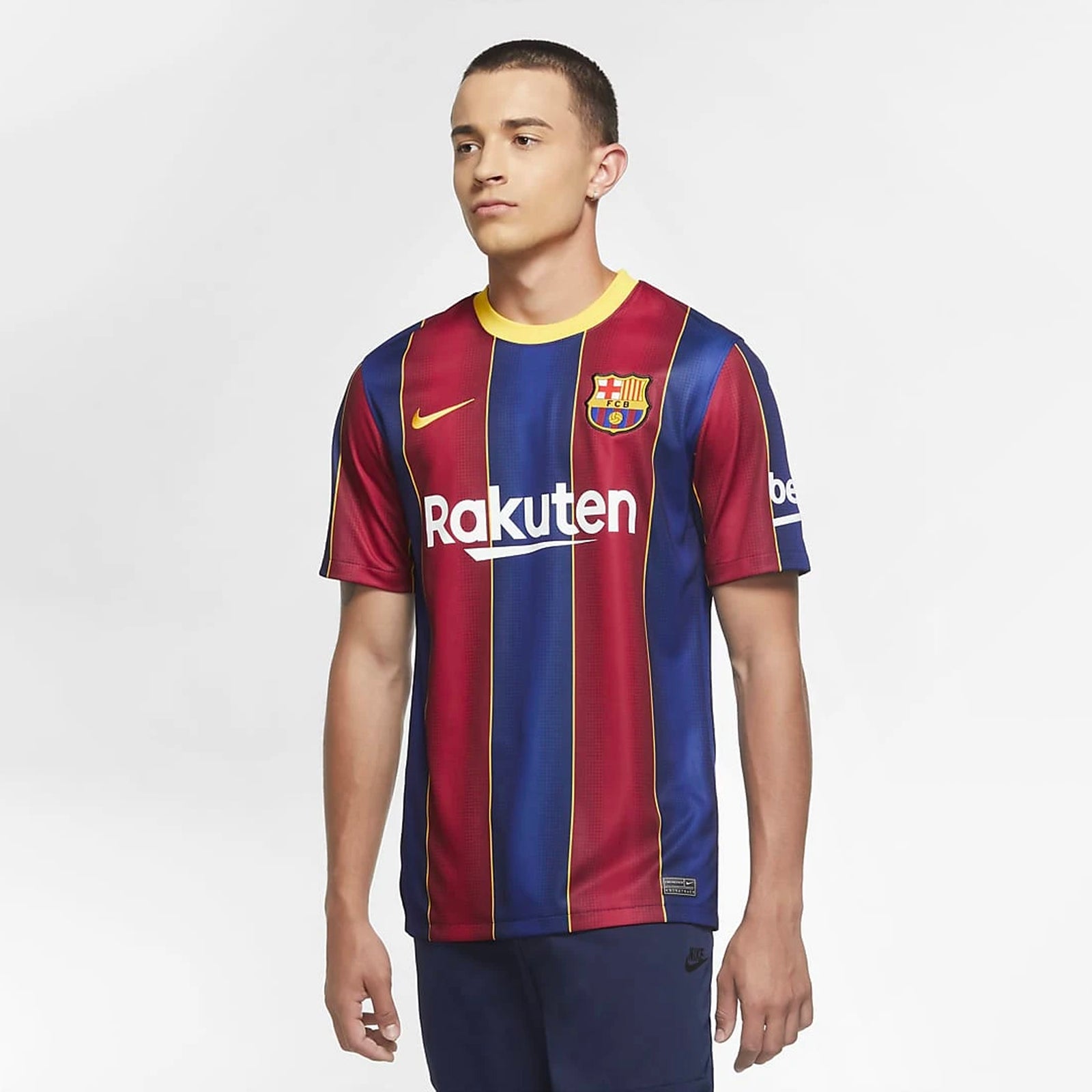FC Barcelona Stadium Home Jersey 20/21 Men's - CD4232-456-NIKE by Nike | Available at Niky's Sports