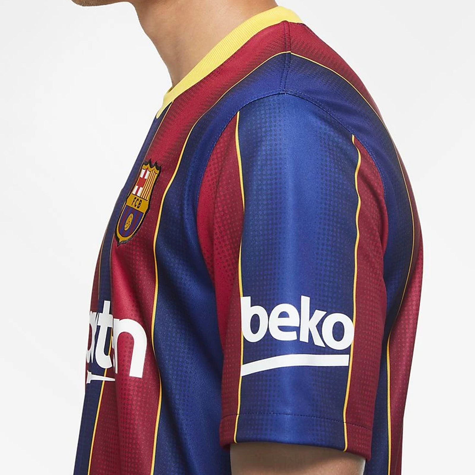 FC Barcelona Stadium Home Jersey 20/21 Men's - CD4232-456-NIKE by Nike | Available at Niky's Sports