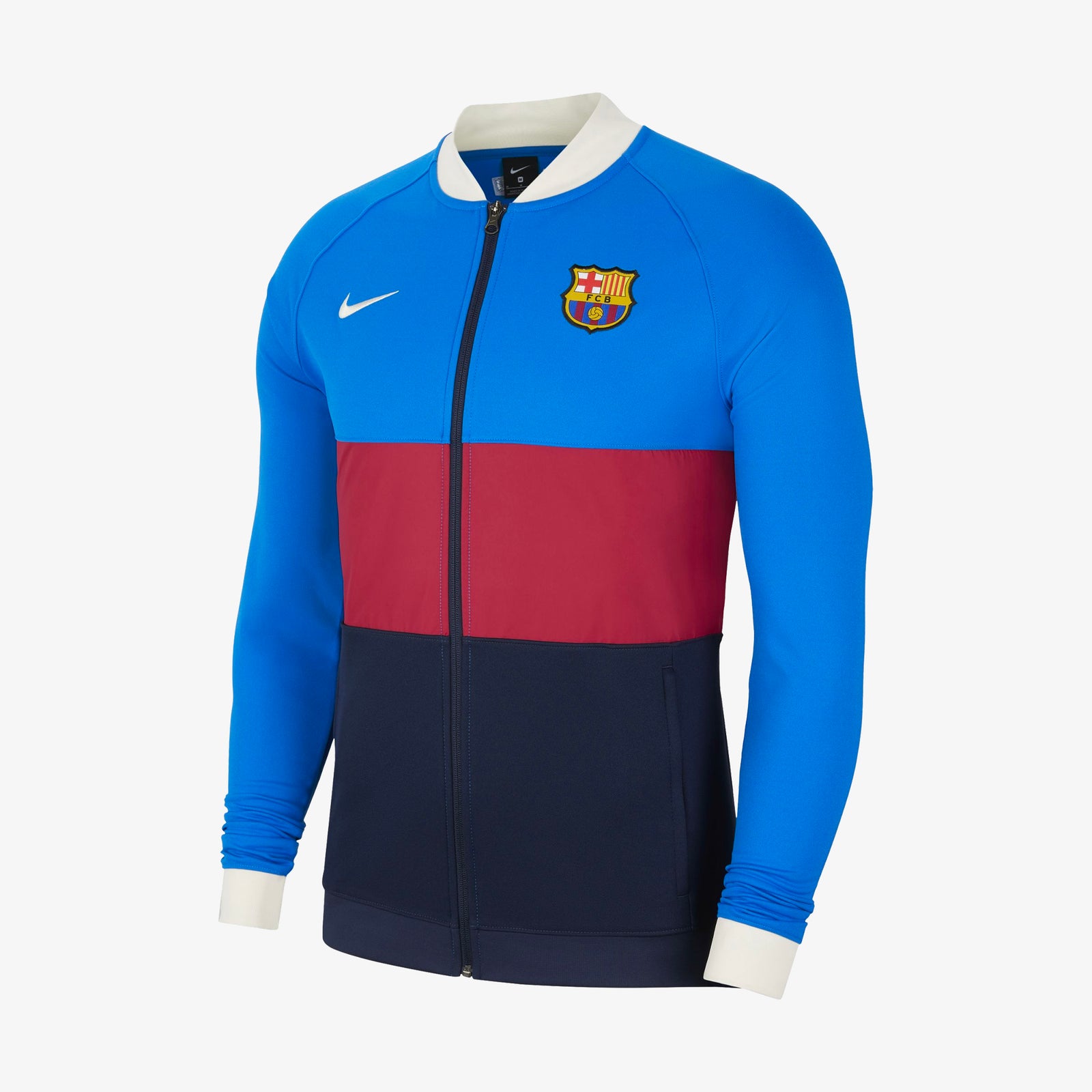 Nike FC Barcelona Men's Full-Zip Soccer Track Jacket - CW0443-427-NIKE by Nike | Available at Niky's Sports