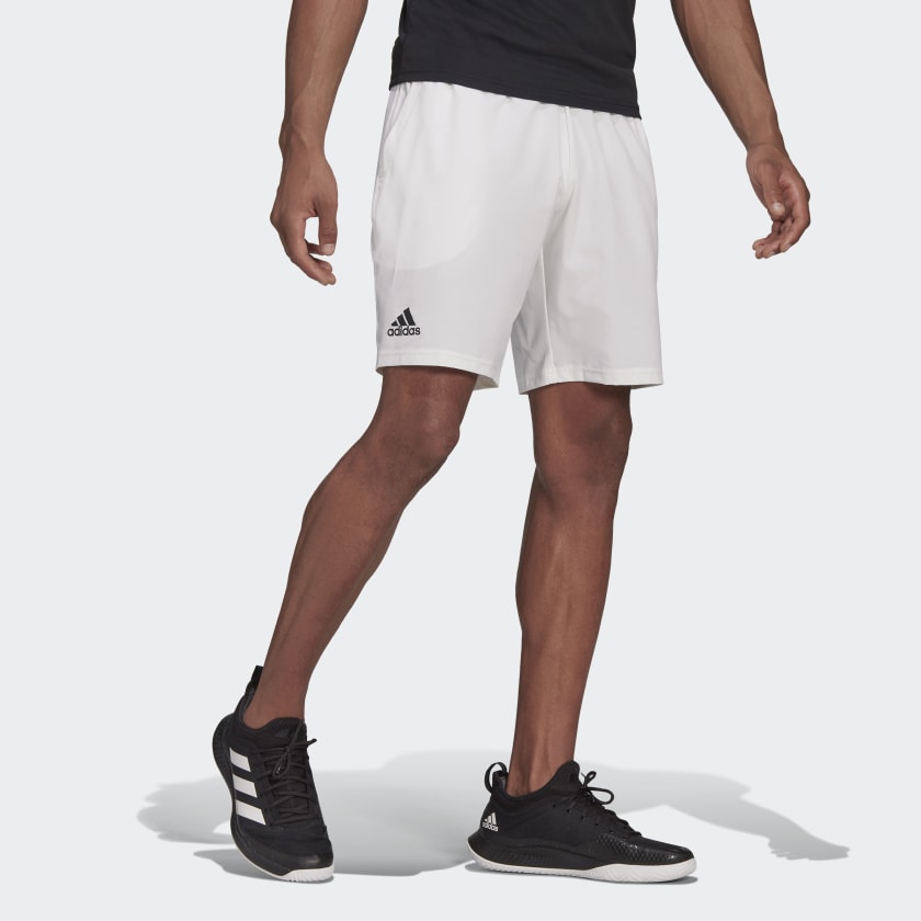 CLUB STRETCH-WOVEN TENNIS SHORTS - GH7222-ADIDAS by adidas | Available at Niky's Sports