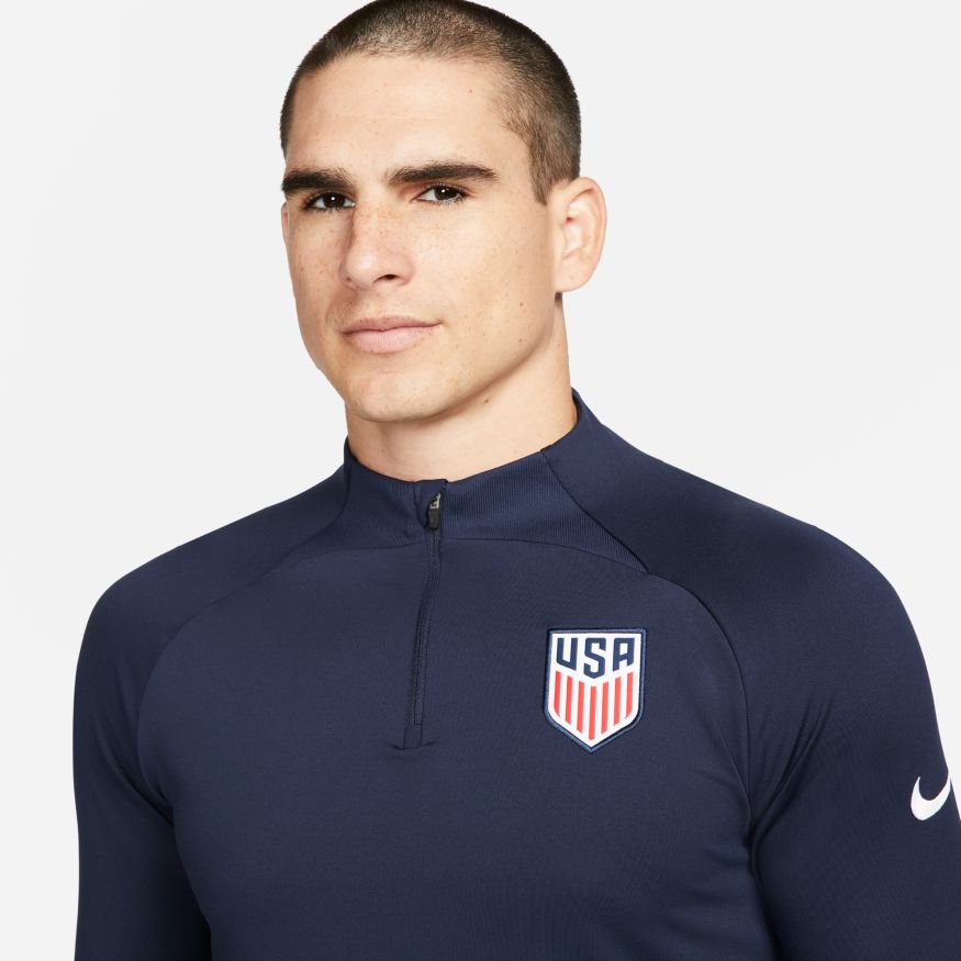 Nike U.S. Strike Men's Nike Dri-FIT Knit Soccer Drill Top - DH6462-451-NIKE by Nike | Available at Niky's Sports