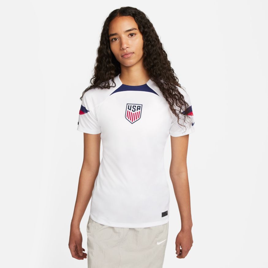 U.S. 2022/23 Stadium Home Women's Nike Dri-FIT Soccer Jersey - DN0778-101-NIKE by Nike | Available at Niky's Sports