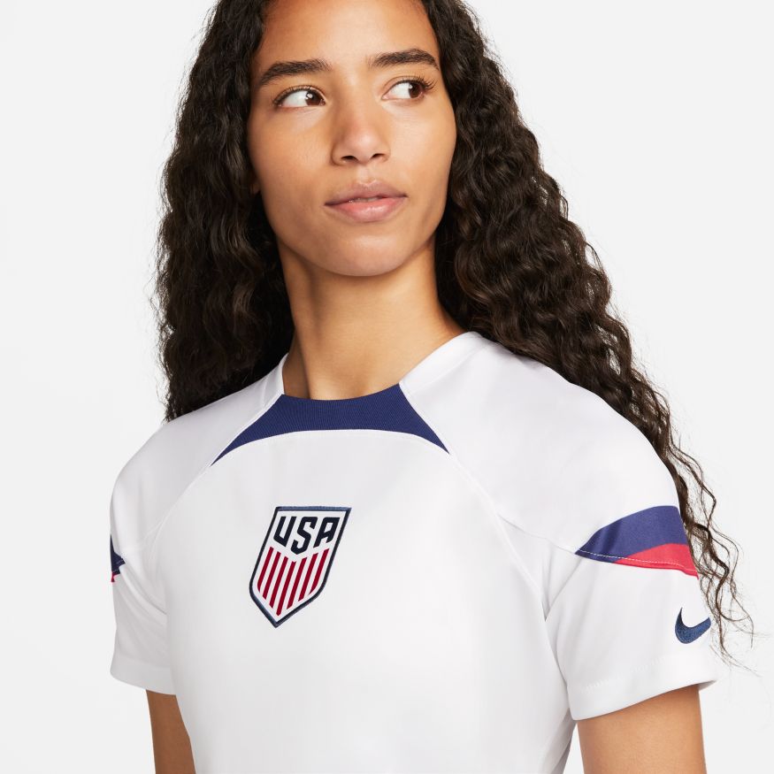 U.S. 2022/23 Stadium Home Women's Nike Dri-FIT Soccer Jersey - DN0778-101-NIKE by Nike | Available at Niky's Sports