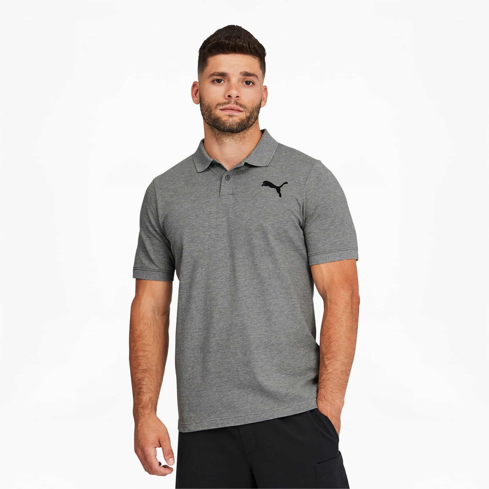 Essentials Pique Men's Polo - 586281-26-PUMA by Puma | Available at Niky's Sports