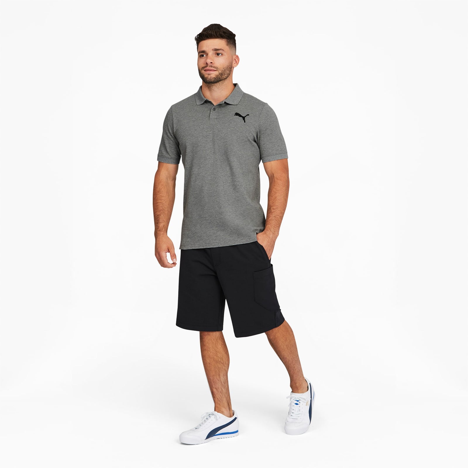 Essentials Pique Men's Polo - 586281-26-PUMA by Puma | Available at Niky's Sports
