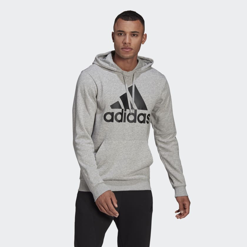 Essentials Men's French Terry Full-zip Hoodie Long Sleeve Men's French Terry Full-Zip Hoodie - Long Sleeve Comfort Hooded Sweatshirt In Regular Fit