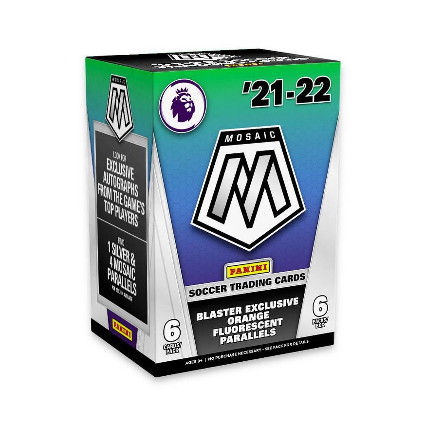 2021-22 Panini Premier League Mosaic Soccer Trading Card Blaster Box