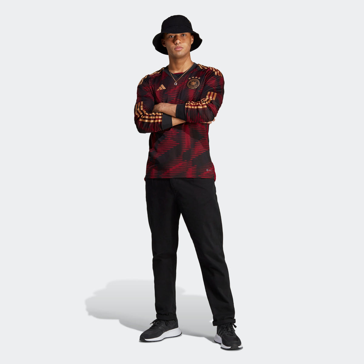 ADIDAS GERMANY 22 MEN'S LONG SLEEVE AWAY JERSEY - HF1466-ADIDAS by adidas | Available at Niky's Sports