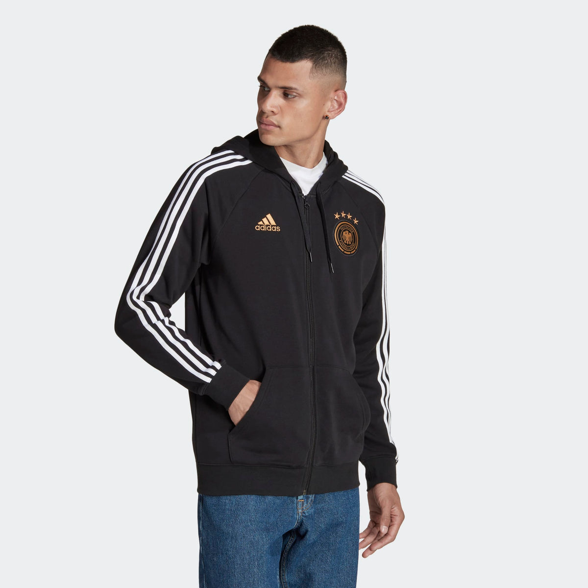 adidas Germany Men's DNA Full-Zip Hoodie