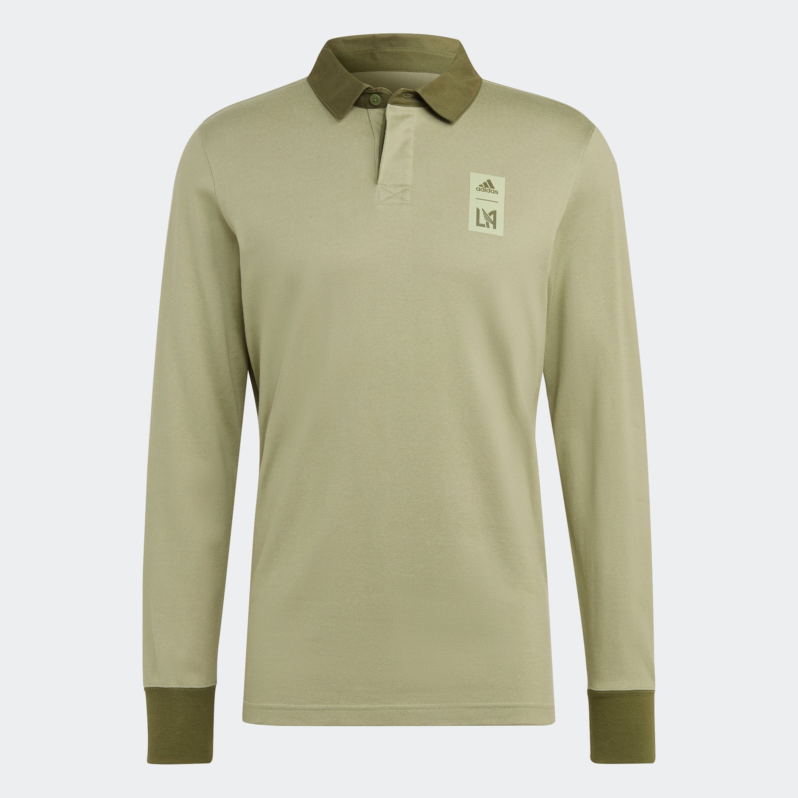 adidas LAFC Long Sleeve Travel Polo Shirt