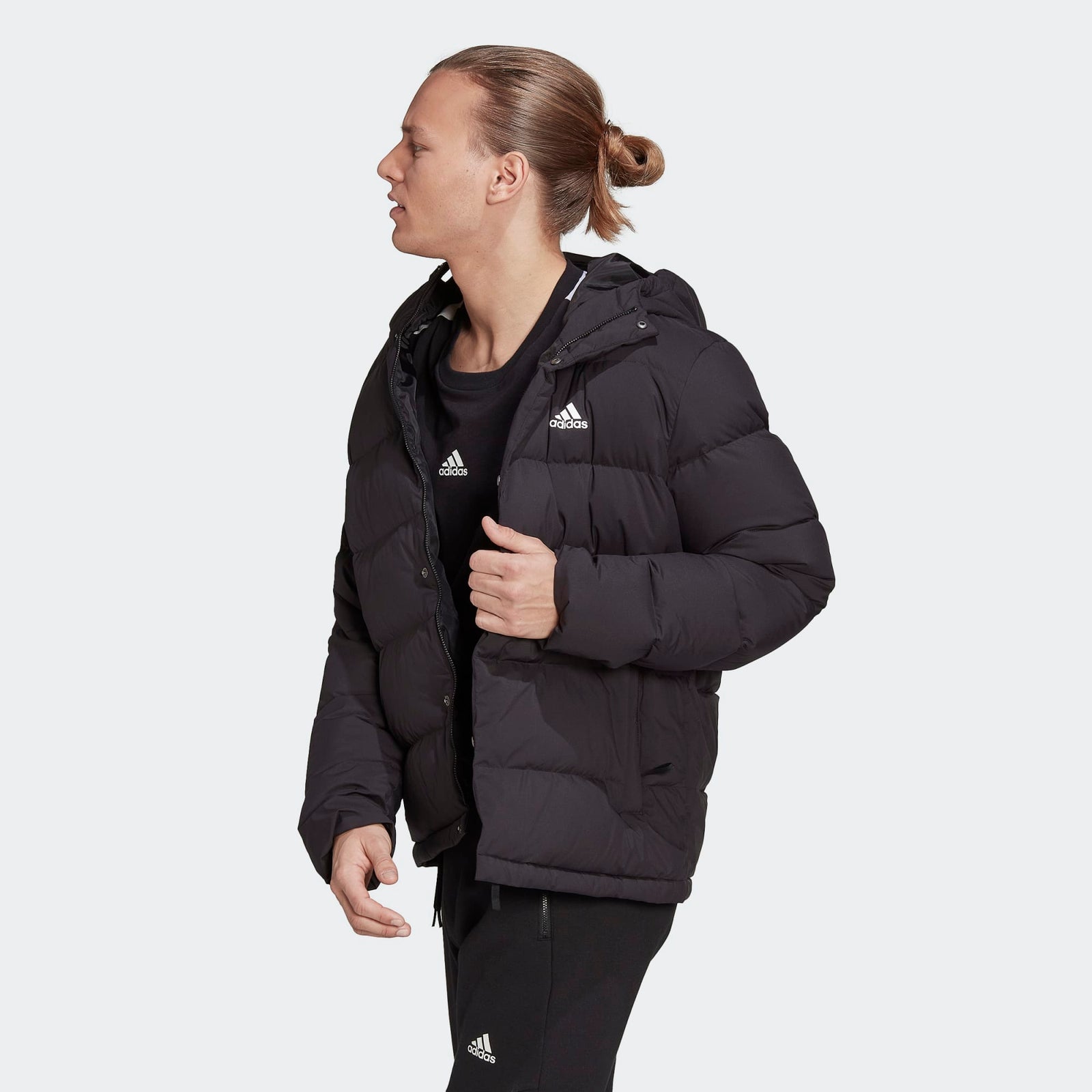 adidas HELIONIC MEN'S HOODED DOWN JACKET