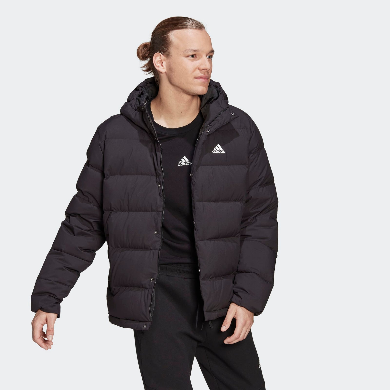 adidas HELIONIC MEN'S HOODED DOWN JACKET